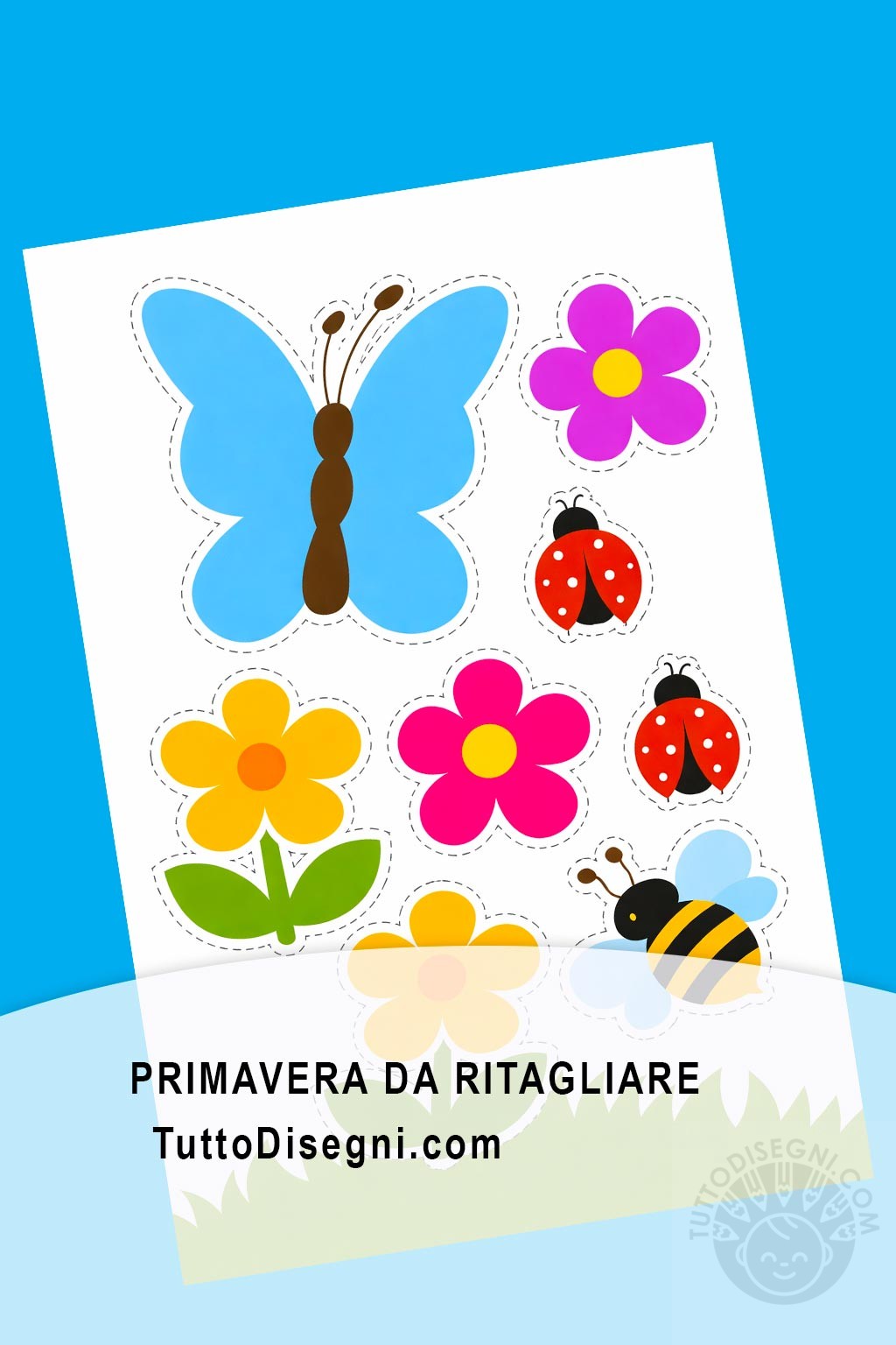 Primavera da ritagliare per bambini