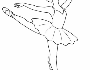ballerina da colorare