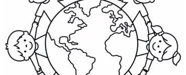 bambini del mondo da colorare