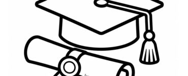 cappello di laurea e diploma