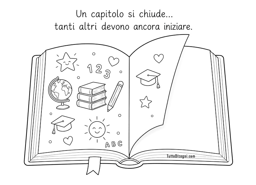 disegno fine anno classe terza da stampare