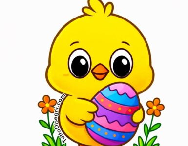 Happy Easter con pulcino 16 happy easter