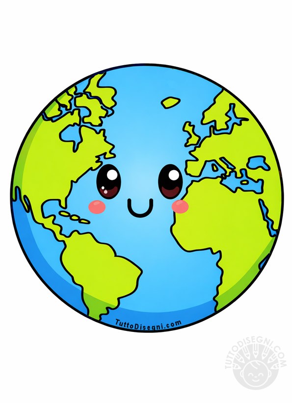 pianeta terra cartoon