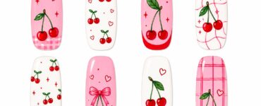 cherry nails unghie colorate