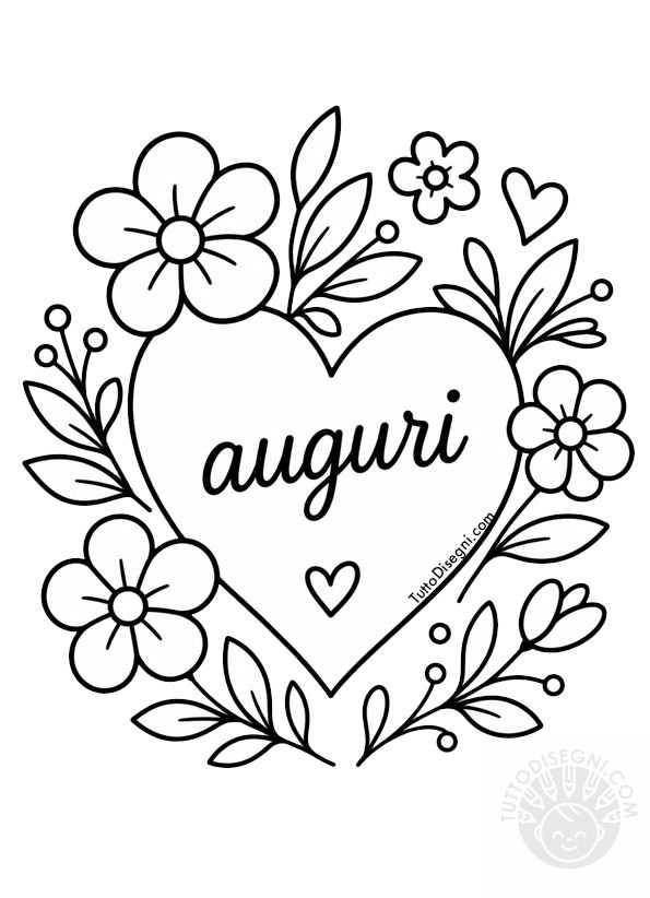 Cuori disegni per la mamma 8 cuore per la mamma con fiorellini