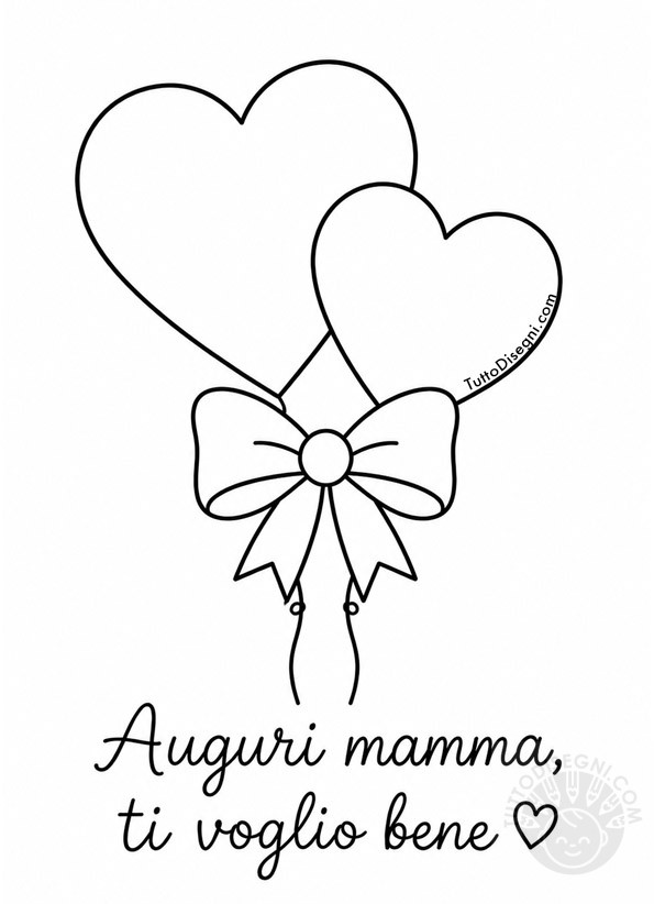 Cuori disegni per la mamma 7 cuori con fiocco per la mamma