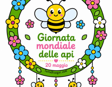 ghirlanda con api