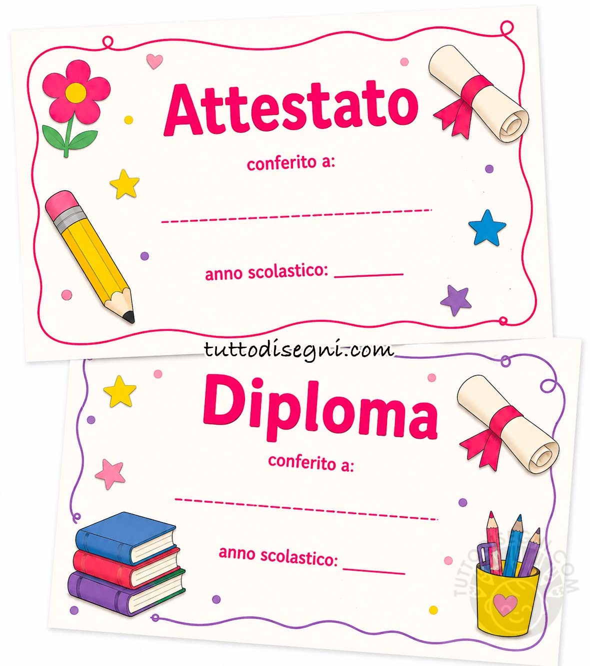 idee attivita fine anno attestati