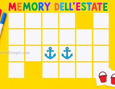 Memory estate da colorare 7 memory estate gioco