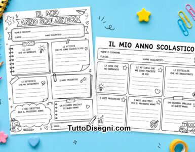 Schede di fine anno scolastico 16 schede di fine anno scolastico