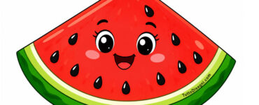anguria kawaii sorridente