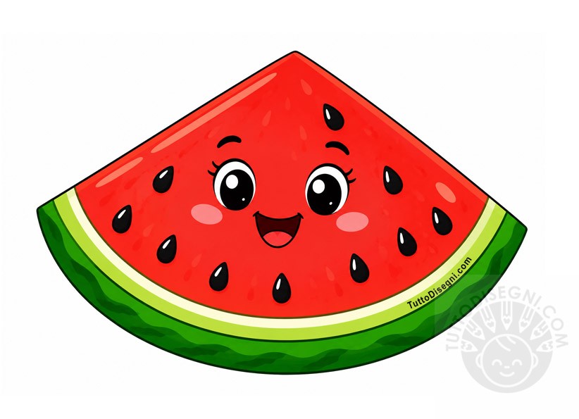 anguria kawaii sorridente