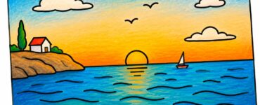 paesaggio marittimo disegno