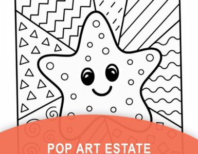 pop art estate da colorare