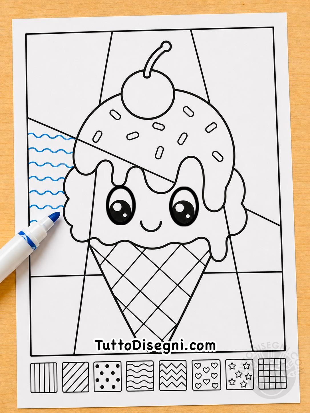 scheda gelato estiva