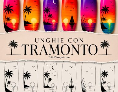 Unghie con Tramonto: 6 Idee Nail Art Tropicali da Copiare 7 unghie con tramonto