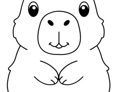Capibara da colorare 8 Capibara