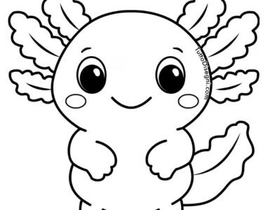 axolotl da colorare