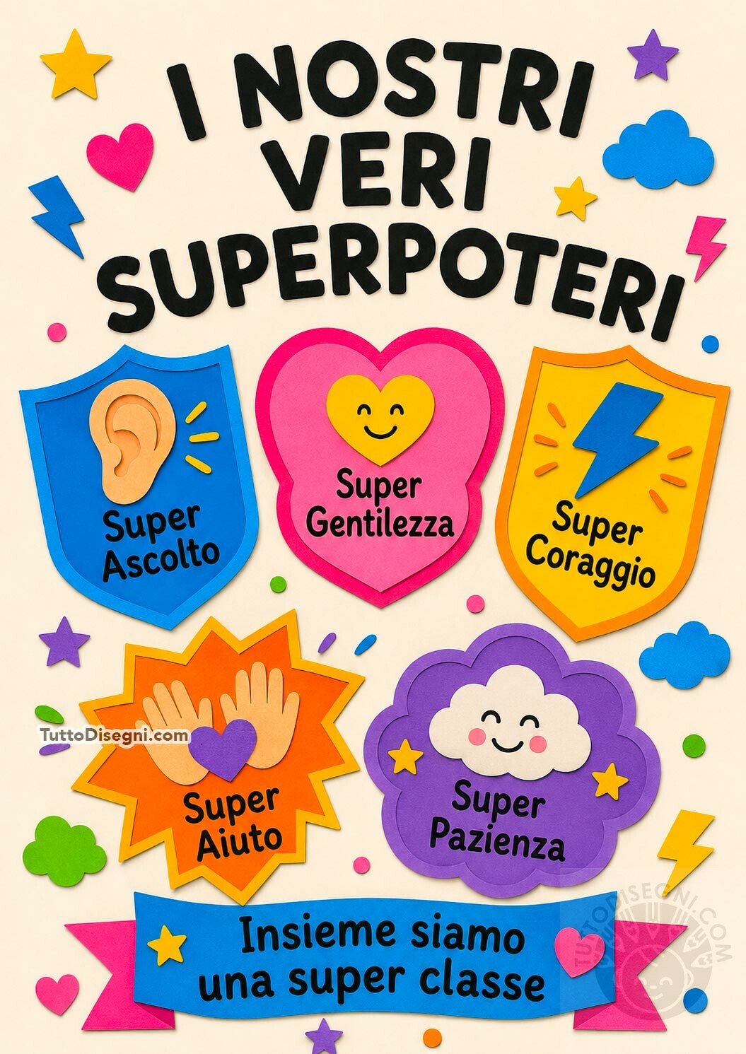I superpoteri della nostra classe 1 i nostri superpoteri di classe