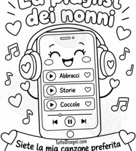 la playlist dei nonni da colorare