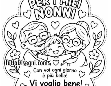 Medaglia per i nonni da stampare 16 medaglia nonni da colorare