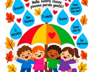 L’Ombrello della Gentilezza da stampare 12 ombrello della gentilezza a colori