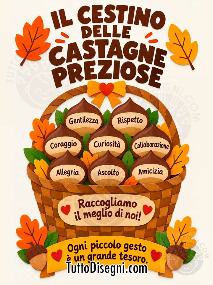 cestino delle castagne preziose