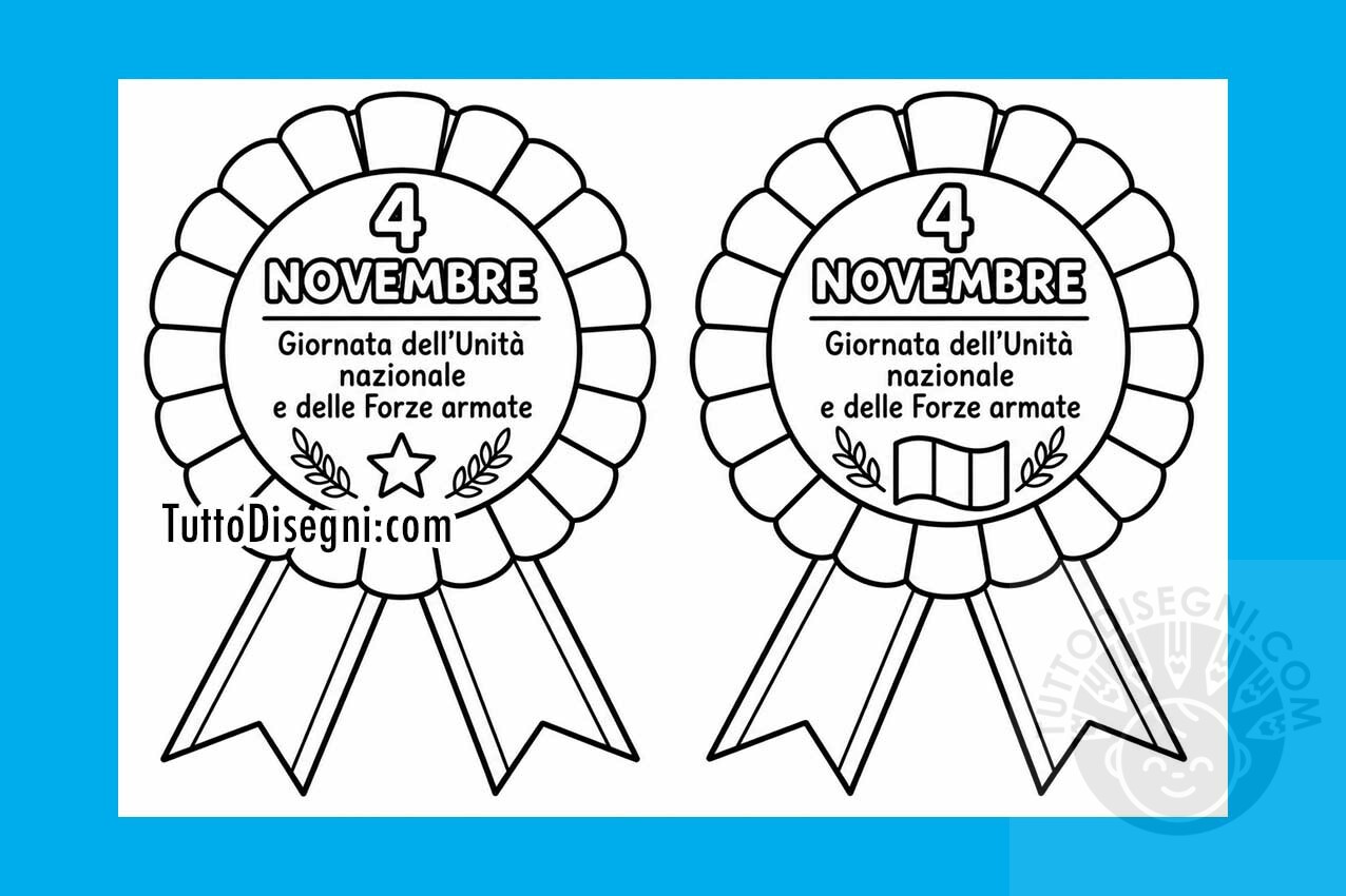 coccarde per il 4 novembre