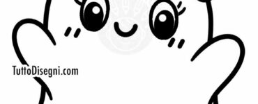 fantasma kawaii con fiocco